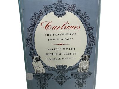1980 Curlicues Two Pug Dogs Book