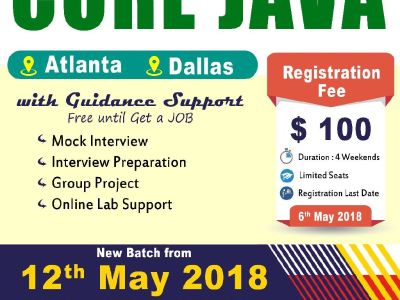 Core Java Classroom Training in USA - NareshIT