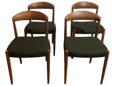 Teak Dining Chairs by Knud Andersen for JCA Jensen, Set of 4