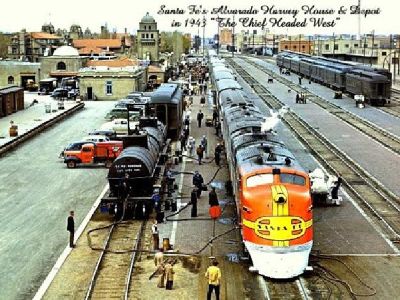 2-8" X 10" Pictures of Albuquerque, NM Railroad History (1881 & 1943 in Albuquerque, NM