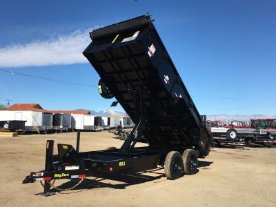 7x14 Super Duty Dump Trailer GVWR 17,500 lbs, Excavator Hauler, Big Tex Dump Trailer 16LX-14-HJ