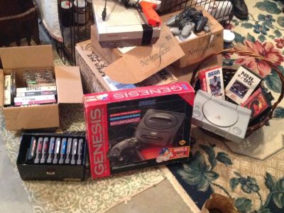 RARE Sony Playsation & Sega Genesis Video Game Systems Consoles w/23 games!