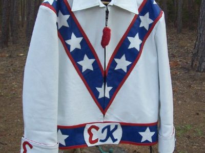 EVEL KNIEVEL Motorcycle Biker Stunt Jacket Leather Mens 5X 50