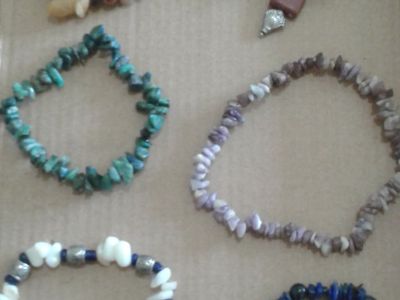 Set of 11 healing stone bracelets