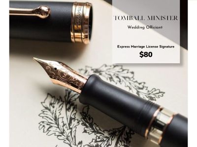 Express Marriage License Signature