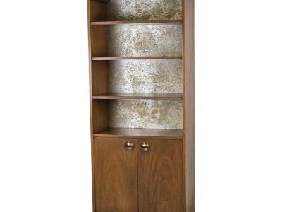 Walnut Arch Top Mid 20th Century Cabinet