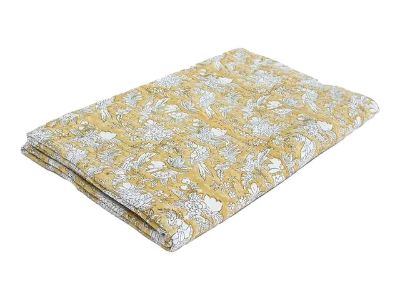 Phoenix Glimmer Block Print Indian Bedcover