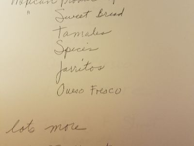 Mexican products for sale 11-11-17 at 10:00AM
