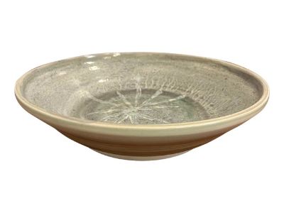 Mid 20th Century Signed Glazed Pottery Dish Cleveland May Show Winner Signed