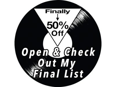 The 50% OFF Sale  - Vinyl Lp  Finale  List ((Rock, Reggae, Wave, 60's, Folk, etc)