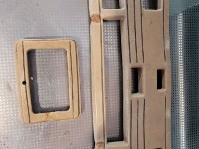 1940 Ford Deluxe Instrument Panel Plastic Bezel CLOCK