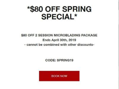 Microblading - $80 Off Spring Special