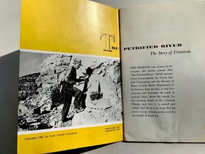 The Petrified River-Story of Uranium Booklet 1956 Union Carbide