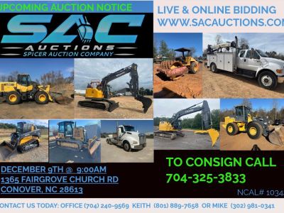DECEMBER 9TH  EQUIPMENT & TRANSPORTATION AUCTION