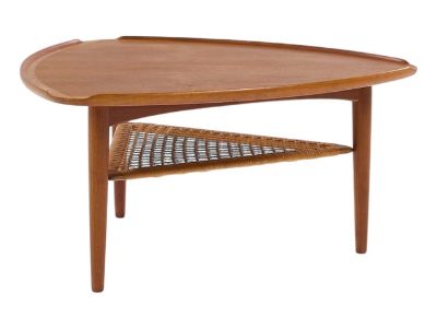 Poul Jensen for Selig Mid Century Danish Guitar Pick Side End Table