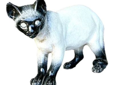 Vintage Italian Life Size Siamese Cat