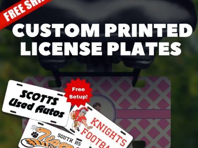 "print license plates template	"