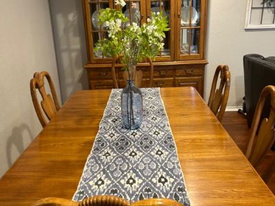 Dining table set and China cabinet