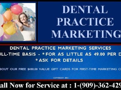 Dental Marketing for as Little as 49.00 Per Day.