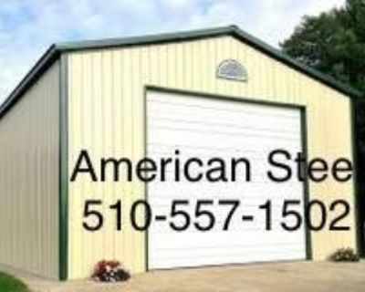 AMERICAN STEEL ALL METAL GARAGES SHOPS RV BOAT & CARPORTS
