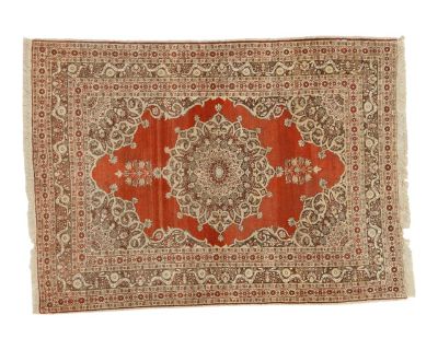 Antique Haji Jalili Tabriz Rug - 4'1" x 5'7"