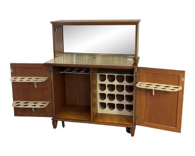 Mid Century Drop Down Dry Bar