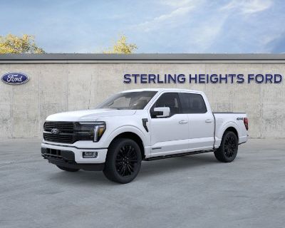 $8,741 off MSRP! Star White Metallic Tri-Coat 2025 Ford F-150 Platinum 4WD 10-Speed Automatic 3.5L PowerBoost Full-Hybrid V6 3.5L PowerBoost Full-Hybrid V6, 4WD. MICHIGAN S #1 DESTINATION FOR NEW FORD VEHICLES "IN STOCK & READY TO GO! Massive Selection Unbeatable Prices Top-Notch Customer Service Don t settle "upgrade your car-buying experience today! Stop by or call now before your perfect For...