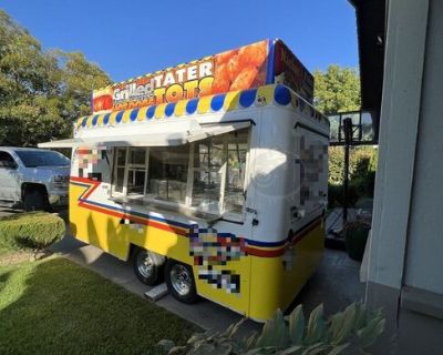2002 Fibre Core 7' x 21' Street Food Concession Trailer + Single Axle Trailer