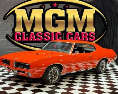 Odometer: 0. 1969 Pontiac GTO Nice exterior Carousel red paint work Frame off Restoration Rebuilt 400/cid 6.6 liter V8 engine Hood-mounted tachometer 4bbl tuned carburetor Th400 automatic transmission Power steering/Power disc brakes Upgraded wheel/tire package Nice chrome/trim/seals Suspension feels great Great stance on the vehicle Dual exhaust-sounds great Black factory appearance interior B...