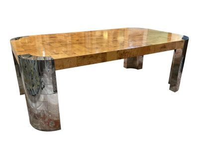 1970s Paul Evans Iconic Cityscape Dining Table, Signed