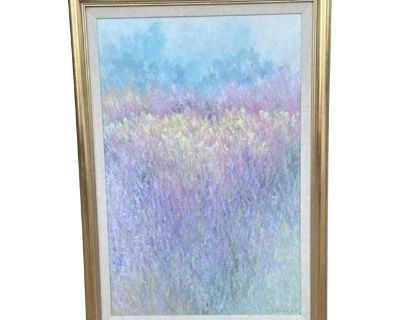 Late 20th Century Framed Impressionist Painting Wall Art
