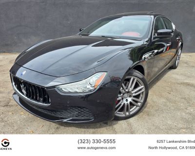 Mileage: 65,462. Year: 2016. Make: Maserati. Model: Ghibli. Trim: S Sedan 4D. Auto, 8-Spd Manual transmission. Exterior: Black. Interior: Red. Interior: Power Steering, V6 Twin Turbo 3.0 Liter, Parking Sensors, Ventilated Seats, Luxury Pkg, Rear Spoiler, Cruise Control, Blind-Spot Monitor, Bowers & Wilkins Sound, CD/MP3 (Single Disc), Tilt & Telescoping Wheel, Stability Control, Daytime Running...