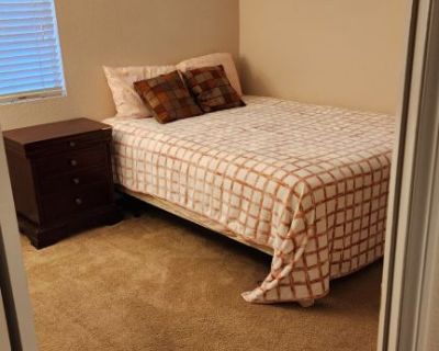 We have 2 of our upstairs bedrooms for rent with a shared Jack and Jill bathroom between them.  Available now. $1400 rent with a $1400 deposit also, for each room, Furnished or unfurnished. There are just the 2 of us and we also have an older dog that lives with here too so no other animals please must love dogs. Credit check will be needed before a decision is made, a charge of $35 per person....