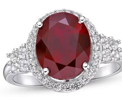 New!  Lab Ruby & Diamond Rings!  All Sizes!  Layaway!