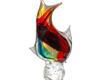 1970s Murano Fish Sculpture by Sergio Costantini