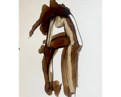 1984 Abstract Figure Painting by Jack Hooper, I