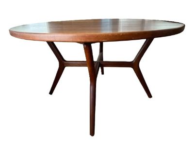Solid Cherry Wood Danish Mid-Century Style Dining Table