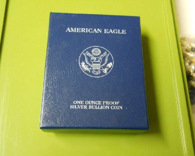 2004 PROOF AMERICAN SILVER EAGLE I OZ .999 WALKING LIBERTY COIN