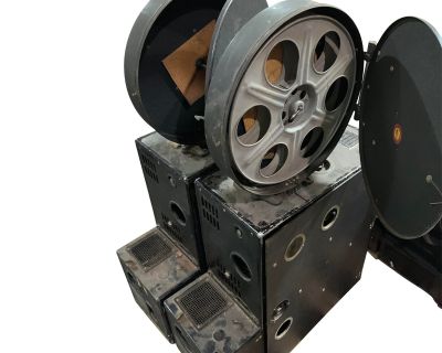 1940s Sps Simplex Sound 35mm Projectors & Films- 2 Pieces