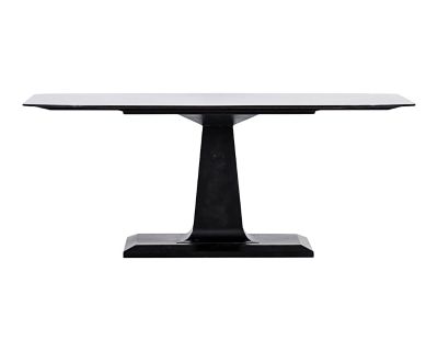 Amboss Dining Table, Black Metal