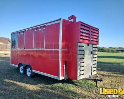 Like New - 8' x 16' Kitchen Food Concession Trailer with Pro-Fire Suppression