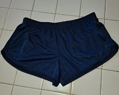 Soffe gym shorts athletic navy blue size medium athleisure exercise sport