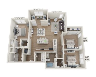 Unfurnished Room for Rent - Main Bedroom & Bath for Rent