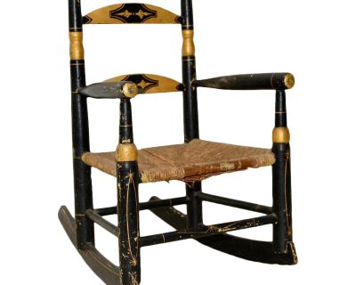 Antique Doll Rocking Chair c.1890s