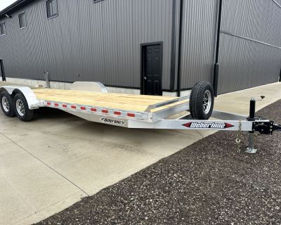 2025 WEBERLANE WL ALUMINUM 7 X 20 DECKOVER EQUIPMENT TRAILER
