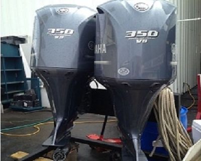 Free Shipping Used Yamaha 350 HP 4 Stroke Outboard Motor Engine