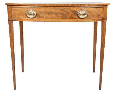 George III Mahogany Bowfront Side Table
