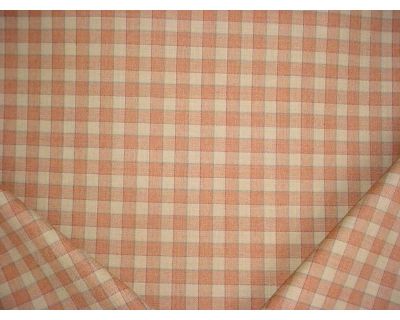 Holland & Sherry Cottage Tweed in Coral - Wool Tartan Plaid Upholstery Drapery Fabric - 1-7/8 yards