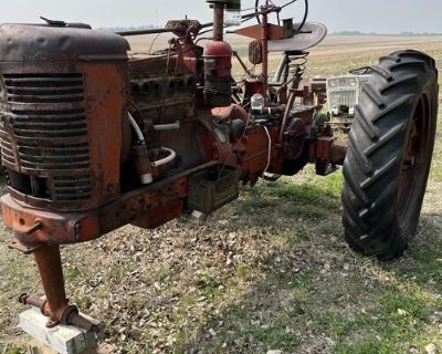 For Sale, 1950 Farmall M tractor for parts.