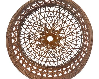 Vintage Open Weave Basket